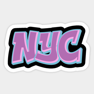 NYC (Pink/Ultra Blue) Sticker